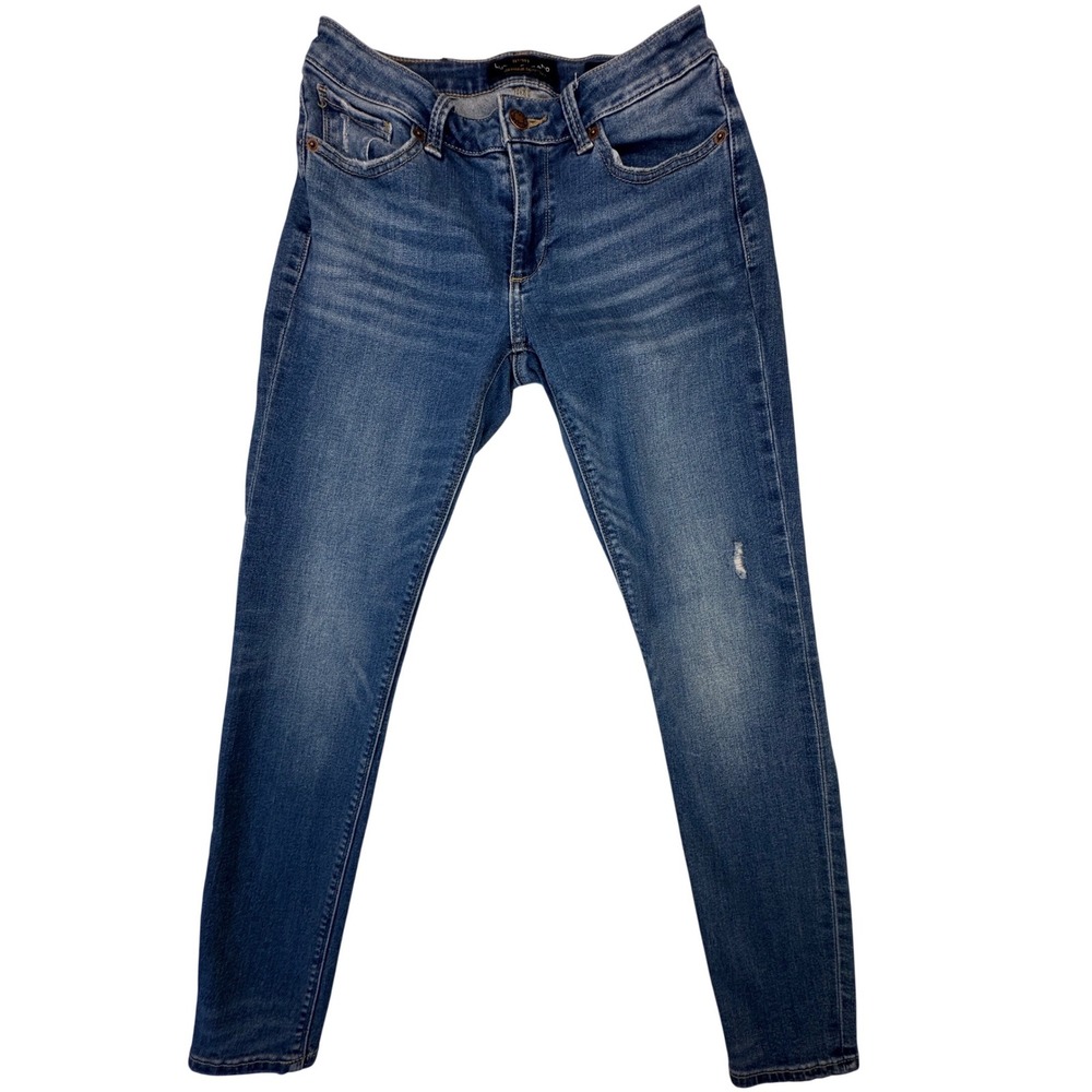 Lucky Brand Sasha Super Skinny Jeans Womens 4/27 Blue Mid Rise‎ Denim